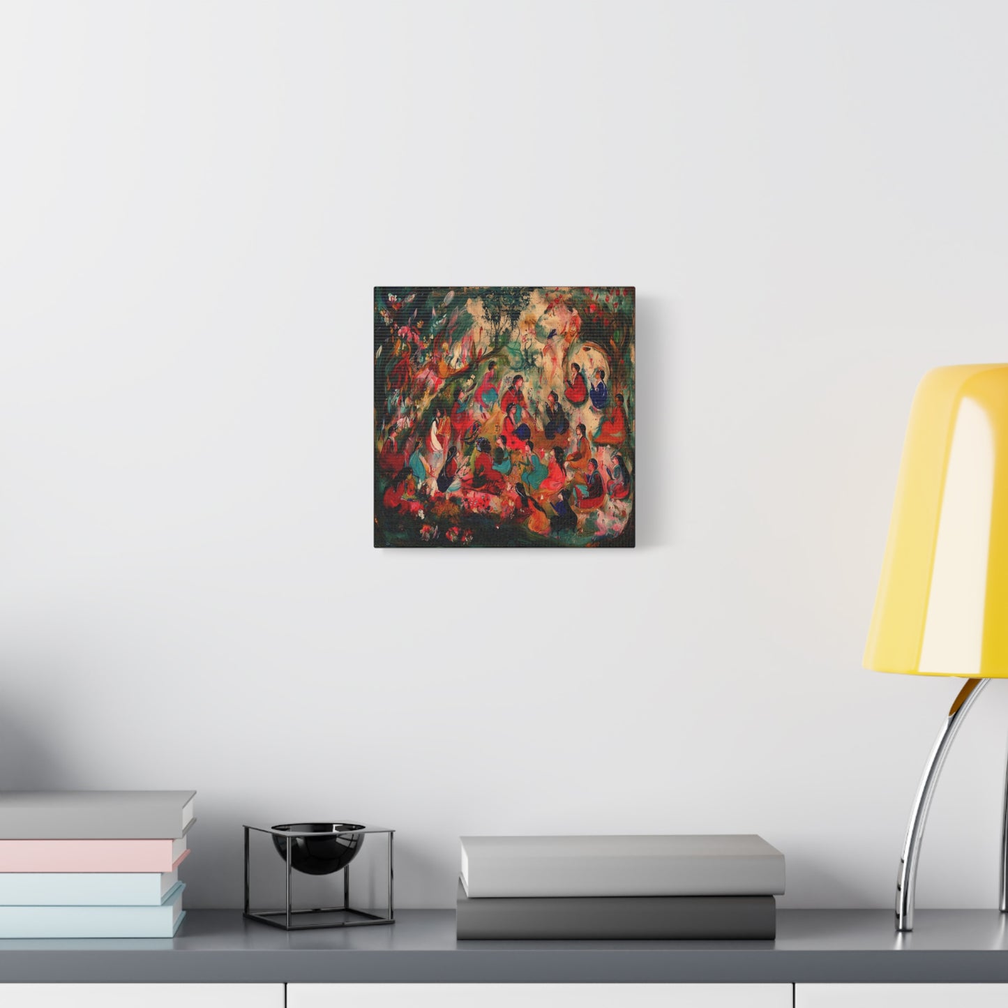 The Colorful Gathering Canvas Print