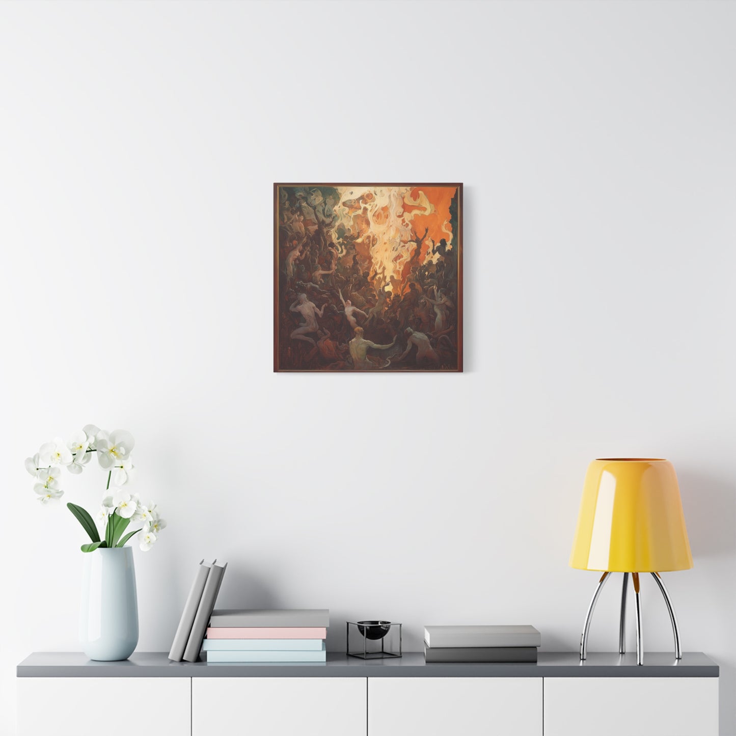 Flame's Whisper Canvas Print