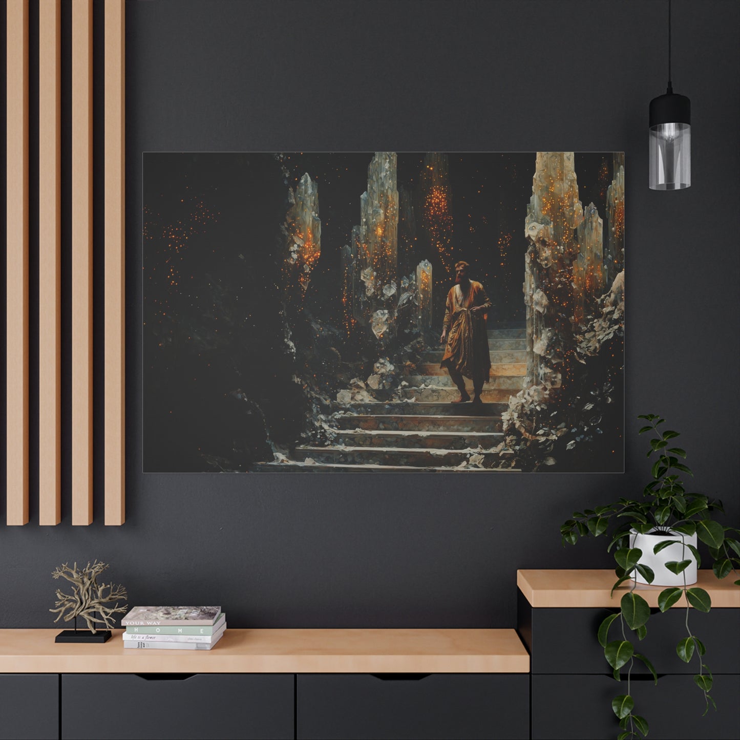 Stardust Pathways Canvas Print