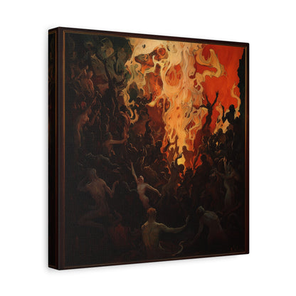 The Fiery Gathering Canvas Print