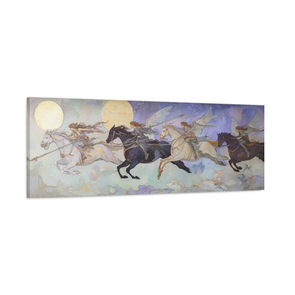 Moonlit Riders Canvas Print