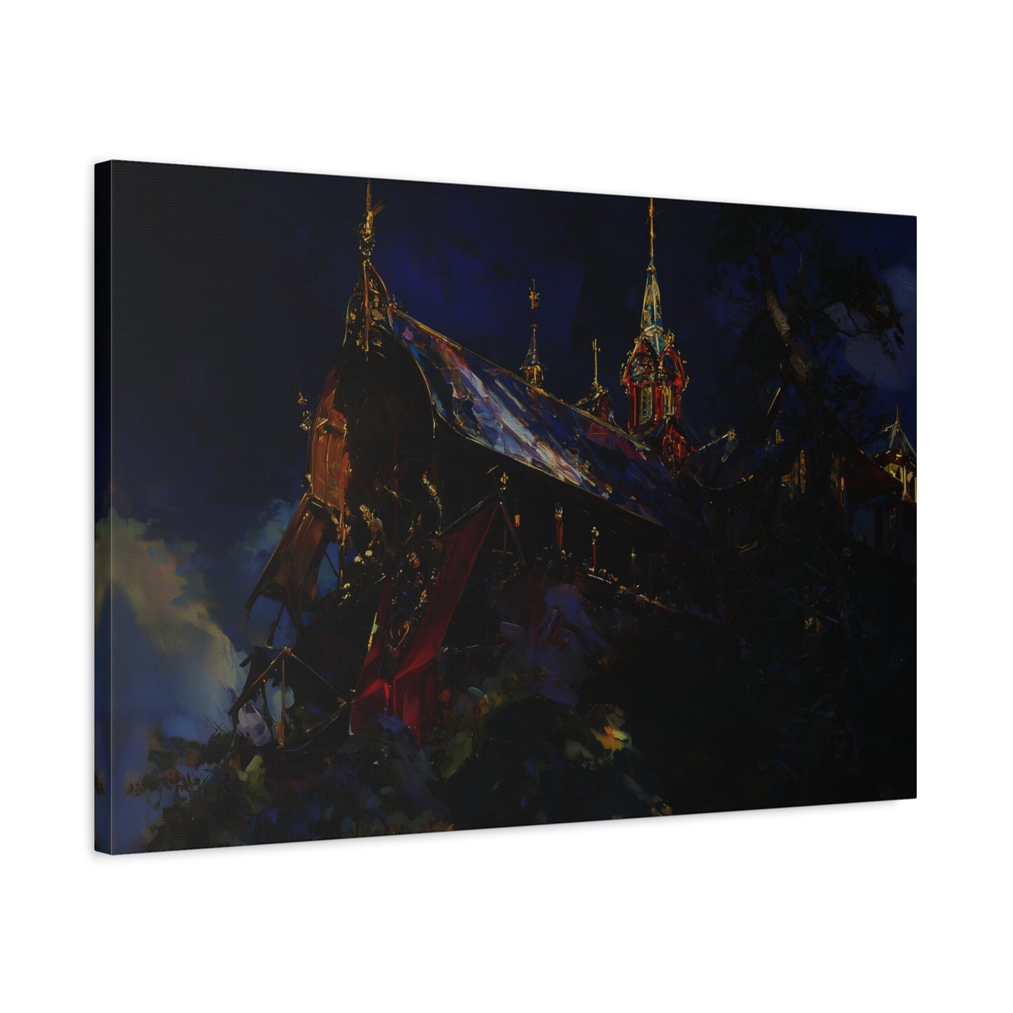 The Obsidian Cathedral Canvas Print