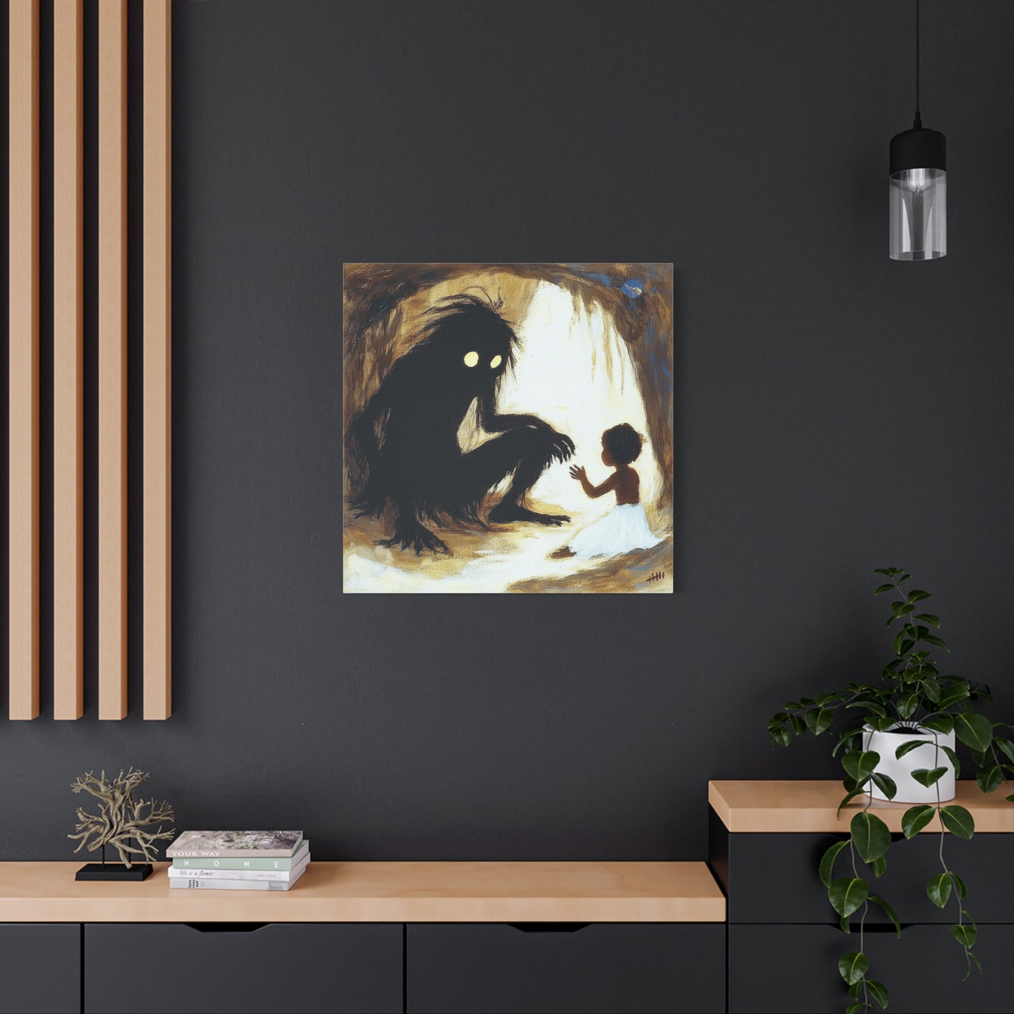 Dark Encounter Canvas Print