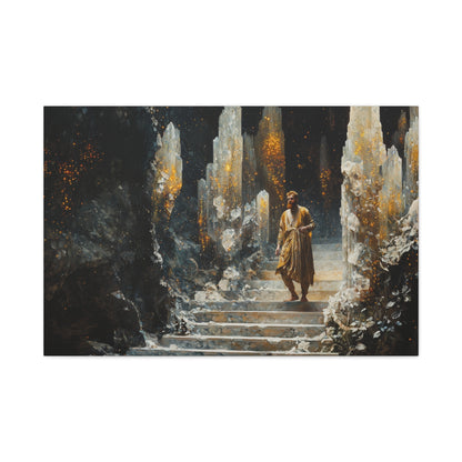 Golden Pathway Canvas Print