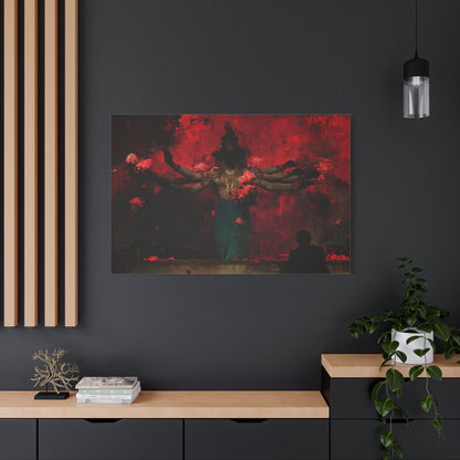 The Scarlet Veil Canvas Print