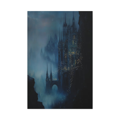 The Misty Spires Canvas Print