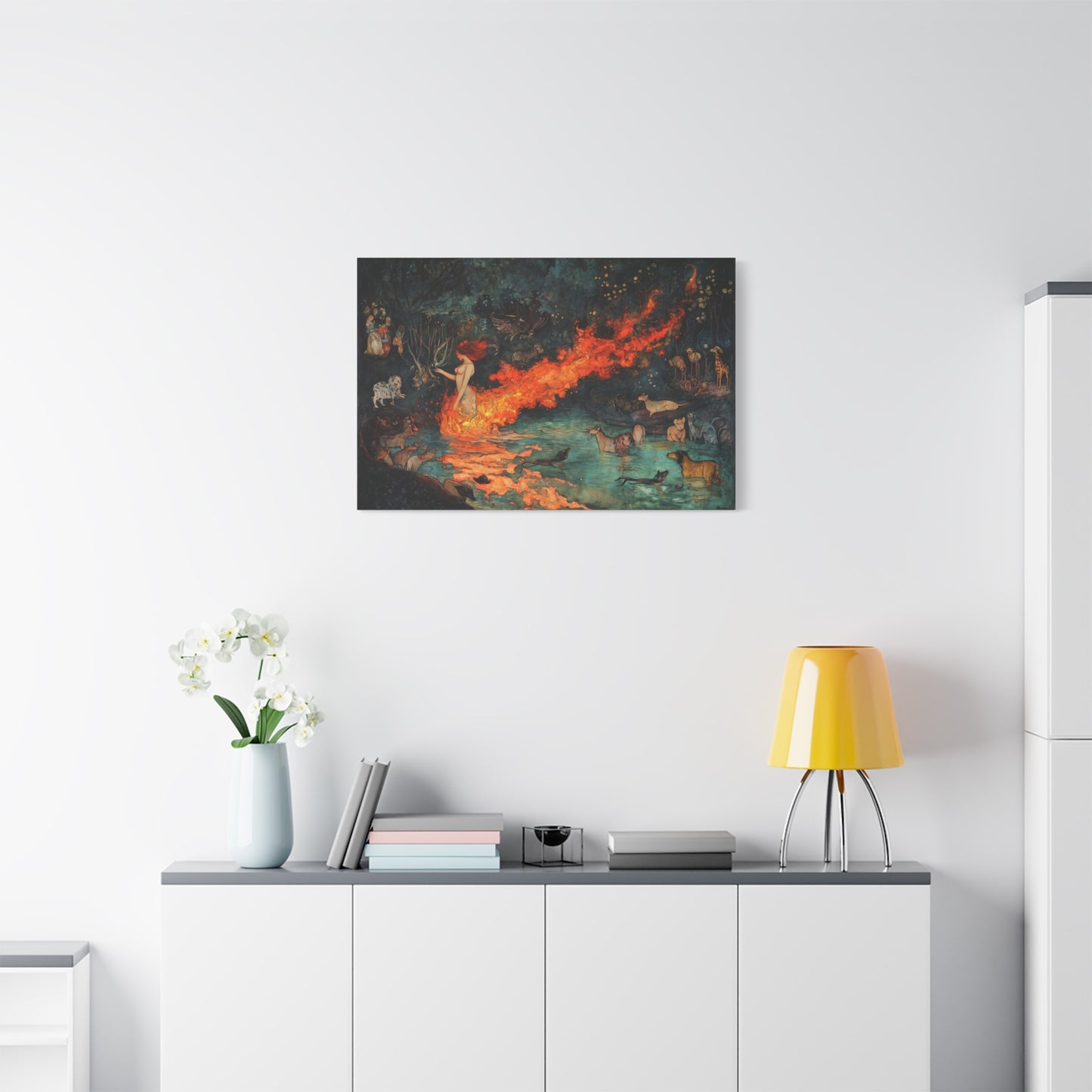 Where Fire Dreams Canvas Print