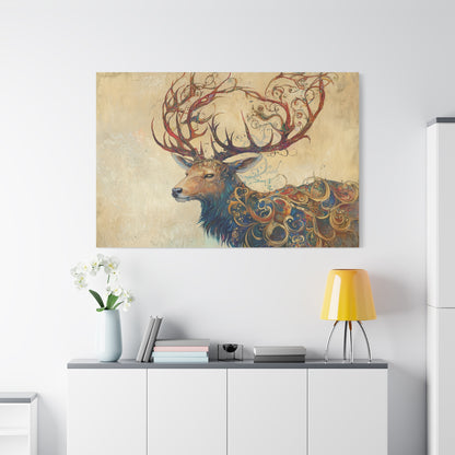 Stag of Yavanna Canvas Print