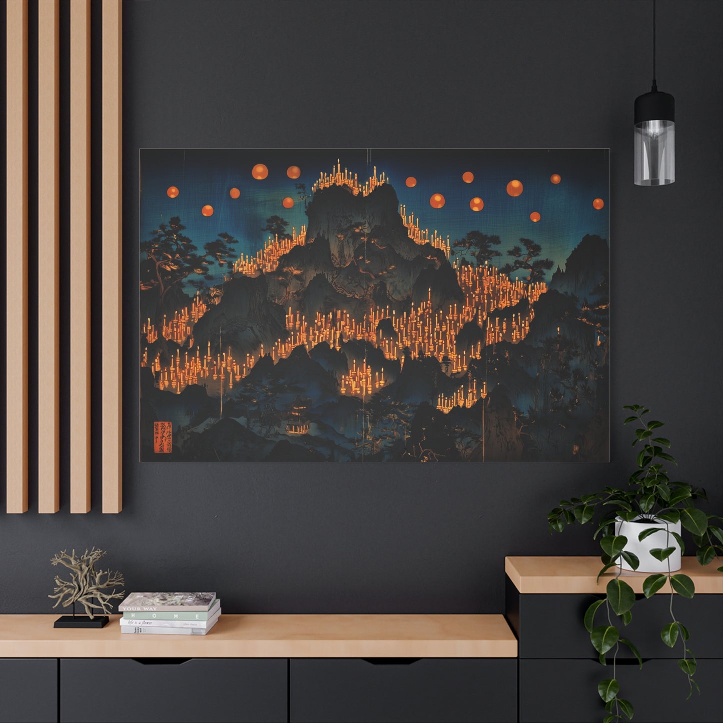 Where Candles Whisper Canvas Print