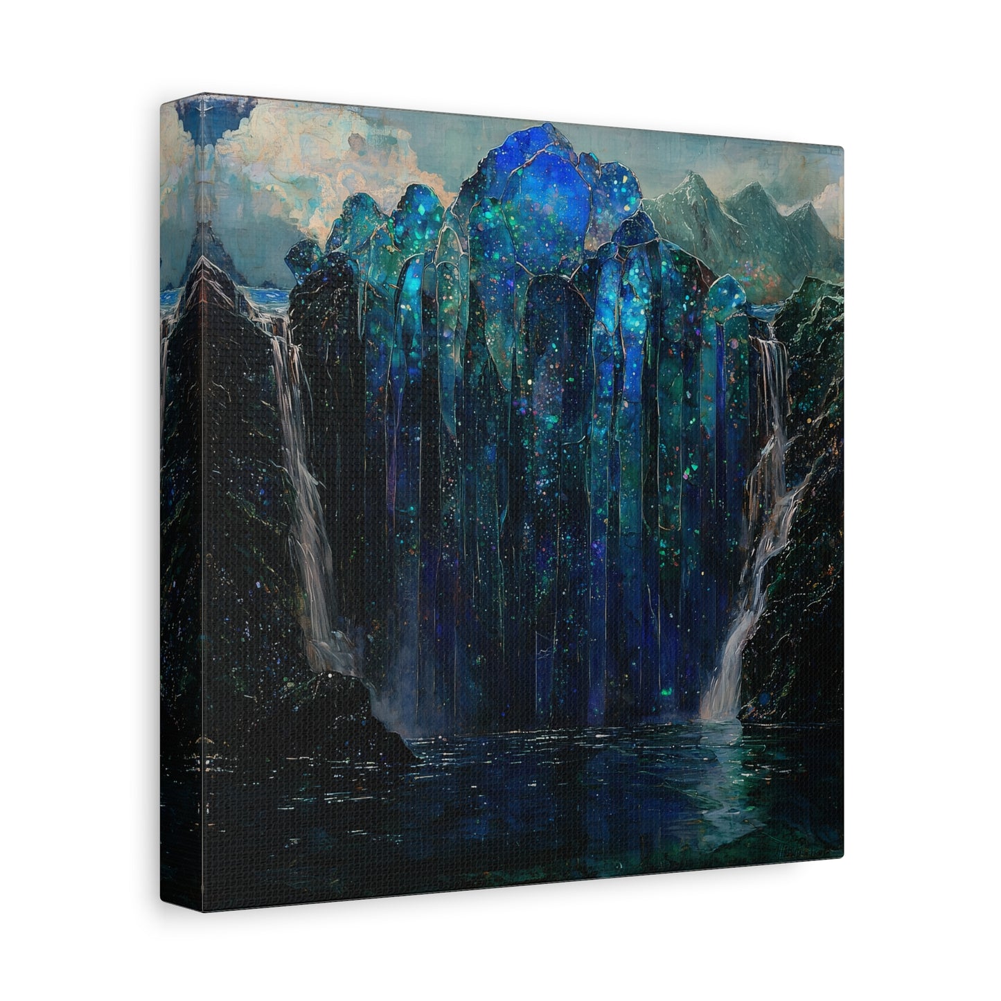 The Starlit Falls Canvas Print