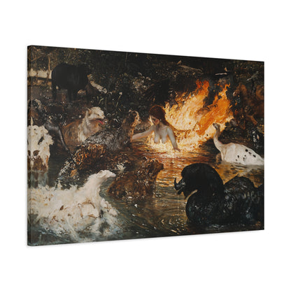 Fiery Communion Canvas Print