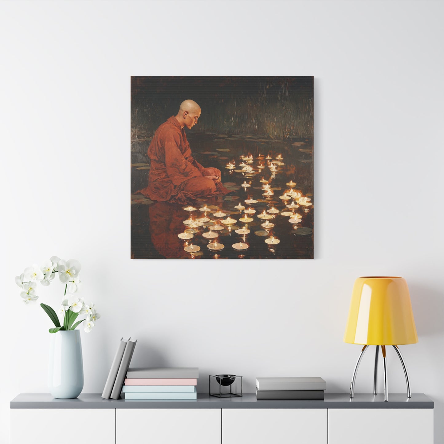 Whispering Flames Canvas Print