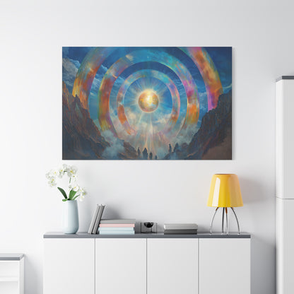 Rings of Light Canvas Print