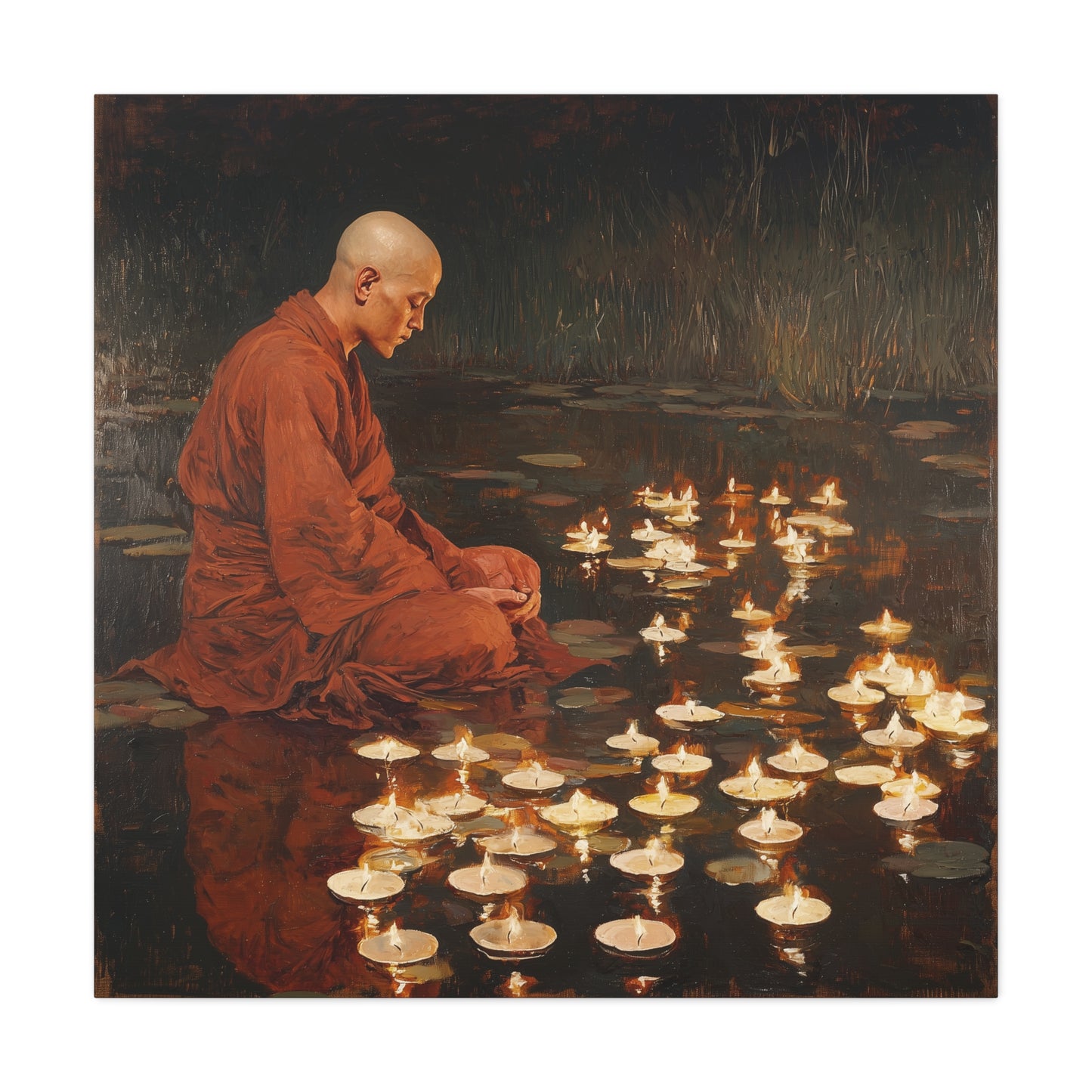 Whispering Flames Canvas Print