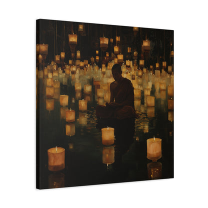 Stillness and Candles Canvas Print