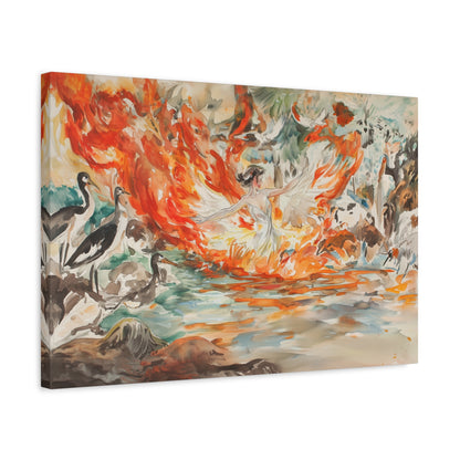 The Phoenix Dance Canvas Print