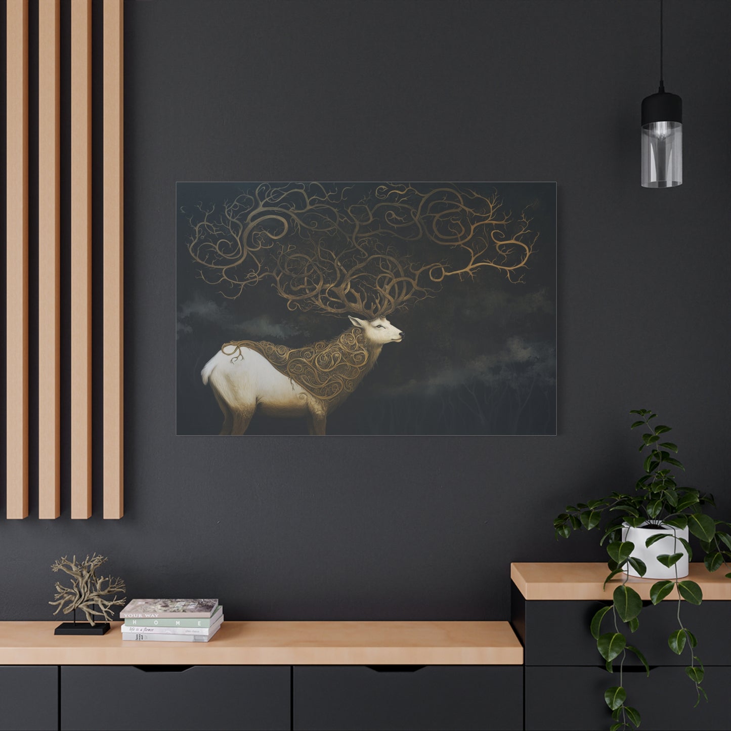 Antlers Speak Canvas Print