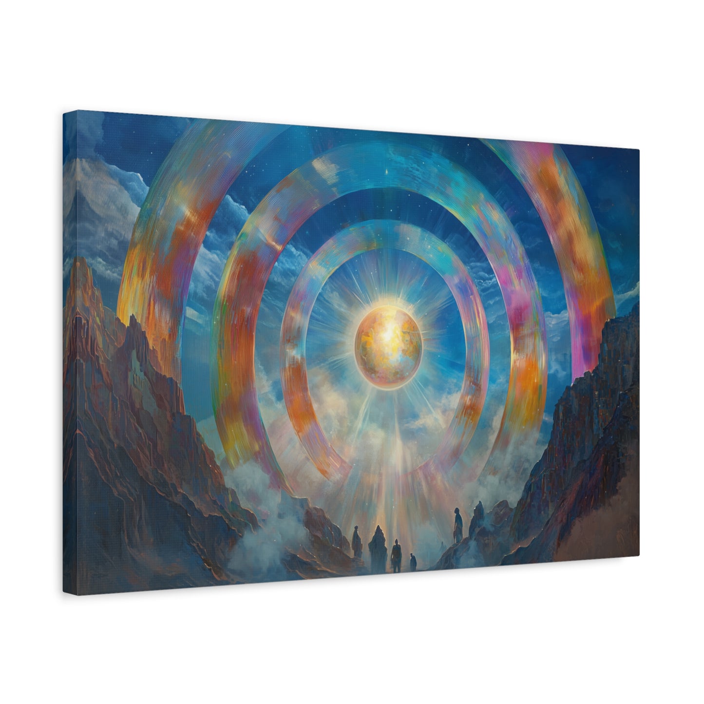 Rings of Light Canvas Print