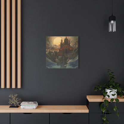 Castle in Mist Canvas Print