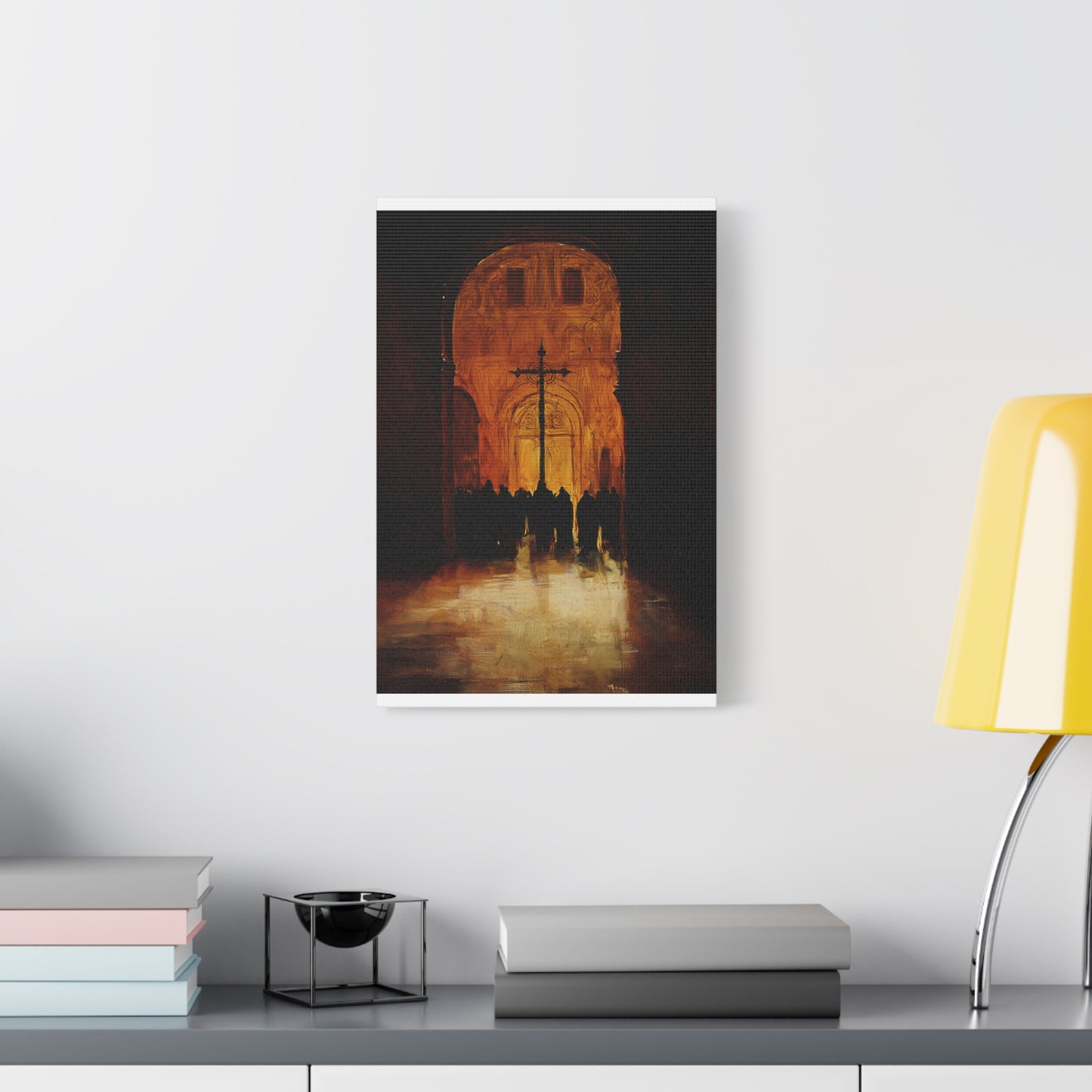 Silhouettes in Flame Canvas Print