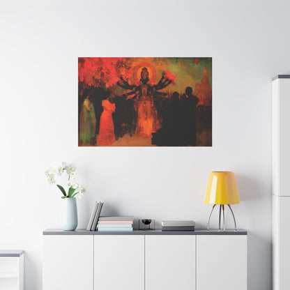 Shadowed Divinity Canvas Print