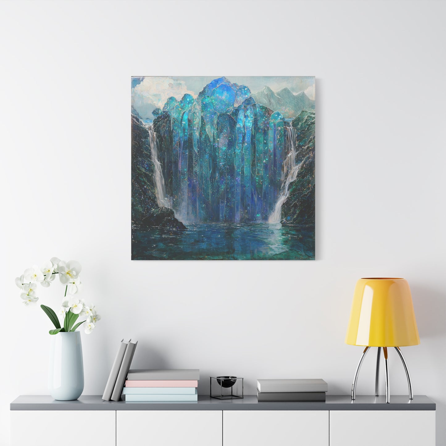 Blue Falls Canvas Print