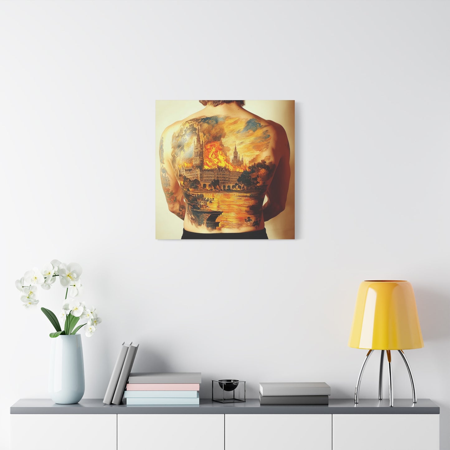 Fire and Stone Canvas Print