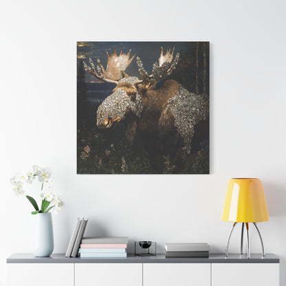 Nature's Glittered Veil Canvas Print