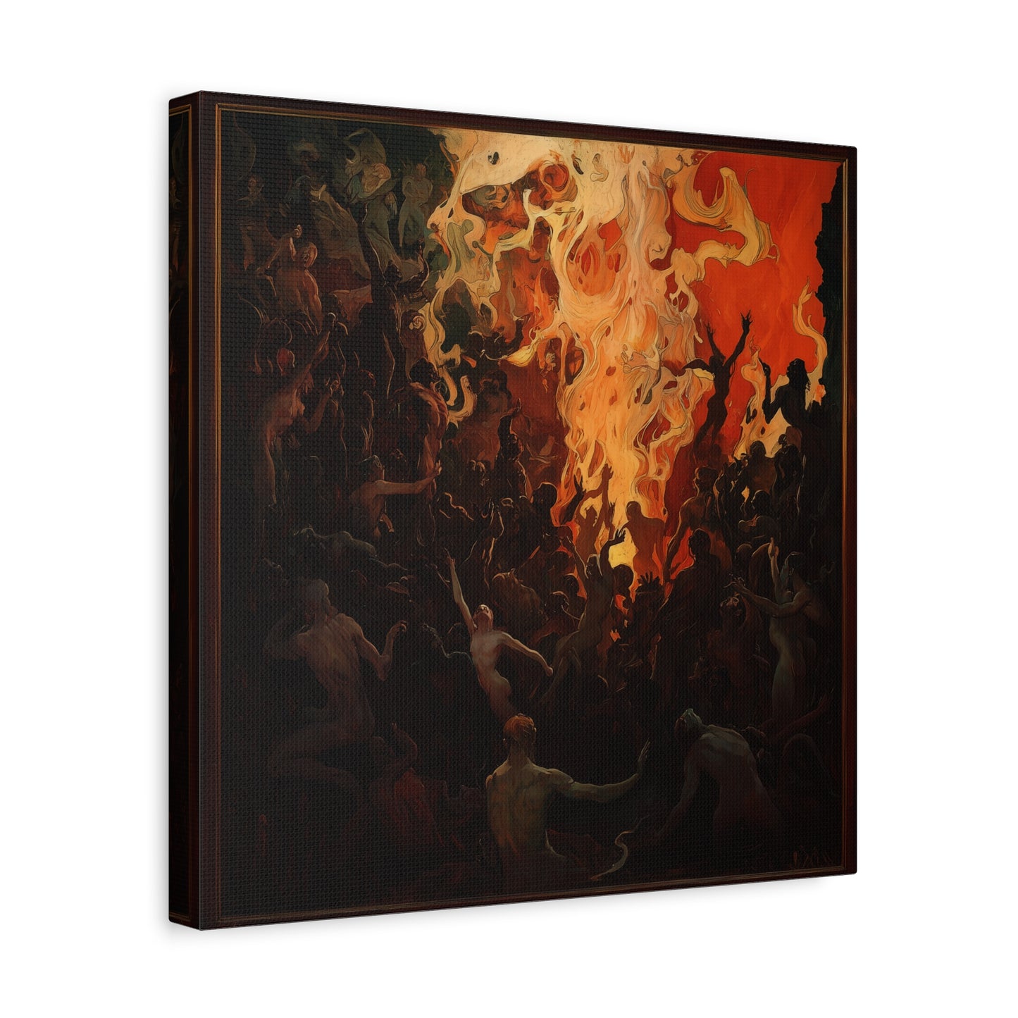 The Fiery Gathering Canvas Print