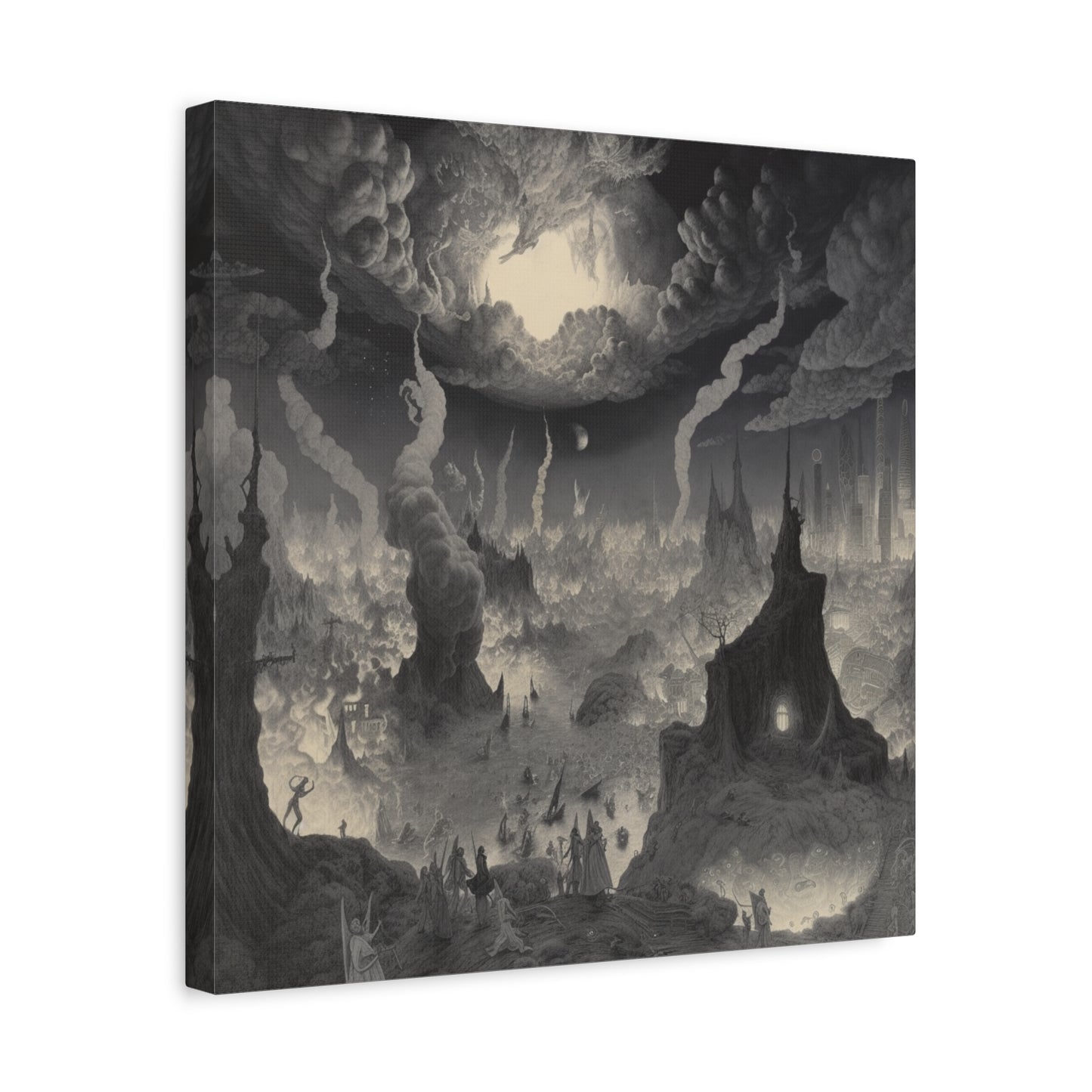 Where Night Dwells Canvas Print