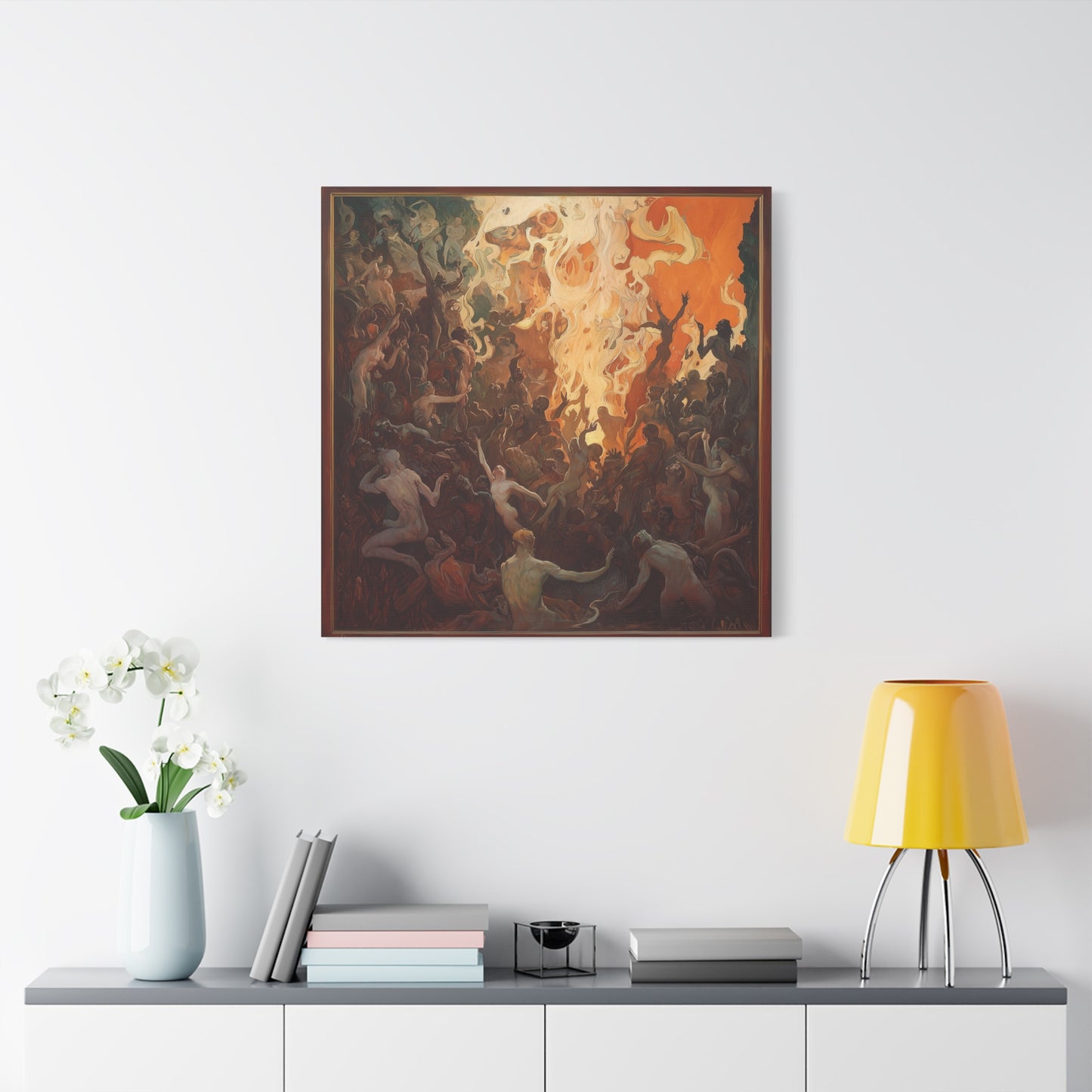 Flame's Whisper Canvas Print