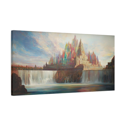 The Castle Falls Canvas Print