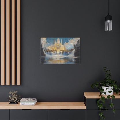 Golden Fortress Canvas Print