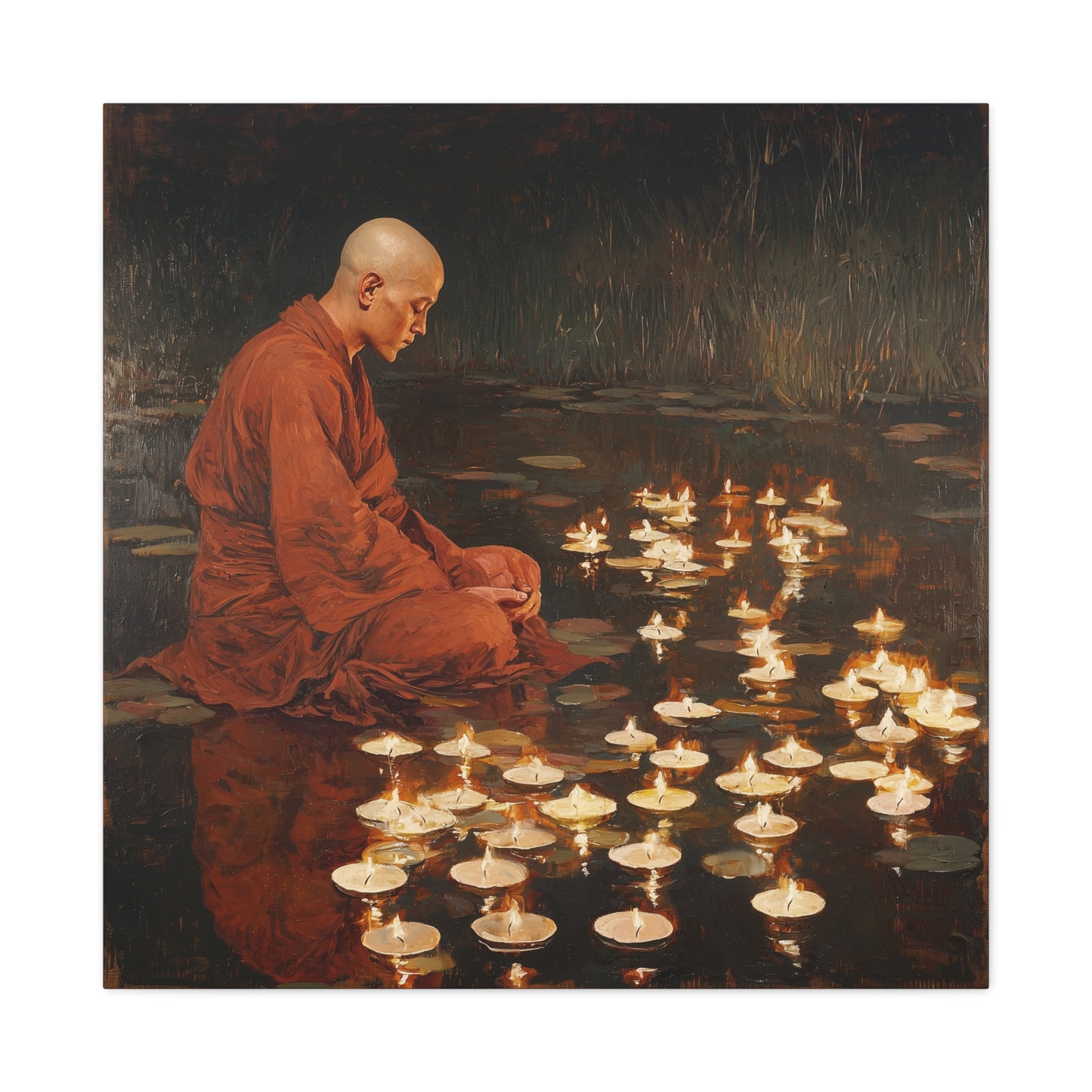 Whispering Flames Canvas Print