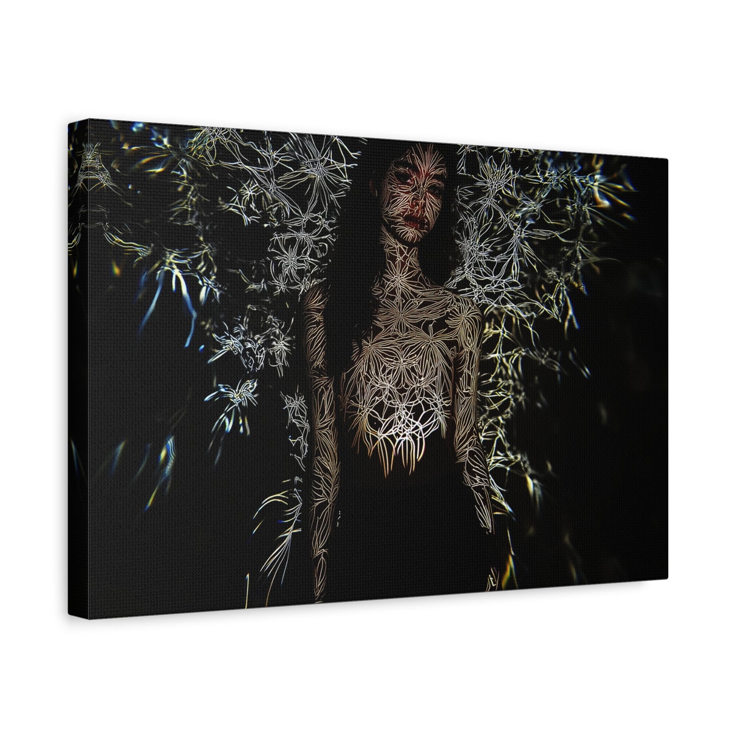 Night's Silken Threads Canvas Print