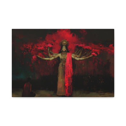 The Crimson Dreamer Canvas Print