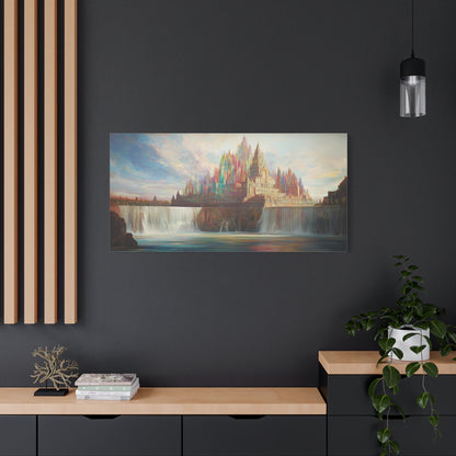 The Castle Falls Canvas Print