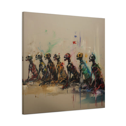 Silent Procession Canvas Print