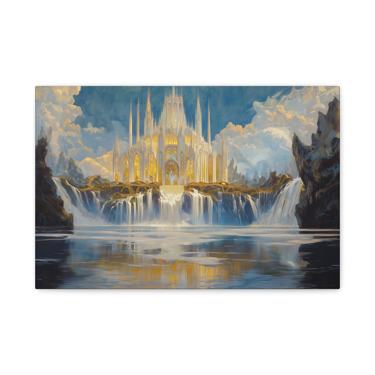 Golden Fortress Canvas Print