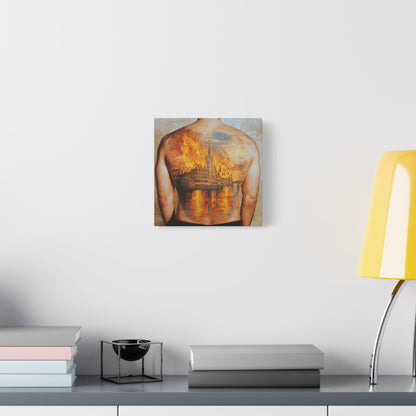 The Burning Dream Canvas Print