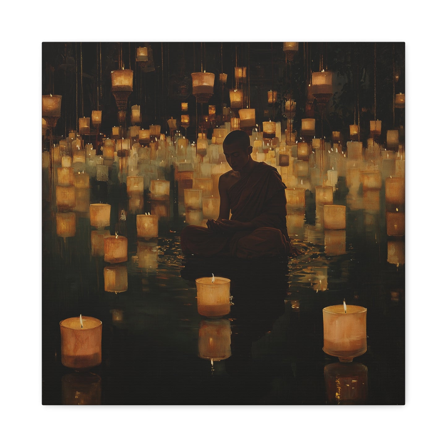 Stillness and Candles Canvas Print