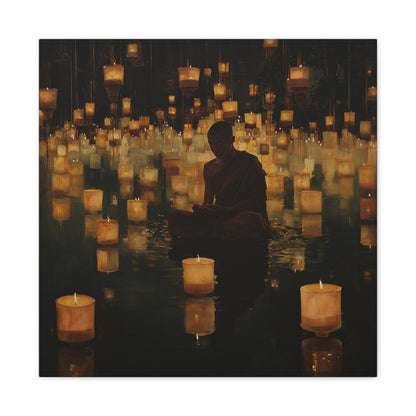 Stillness and Candles Canvas Print