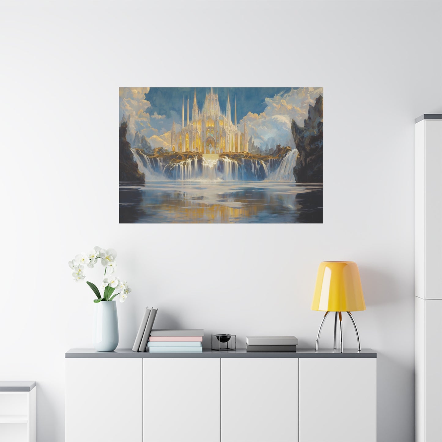 Golden Fortress Canvas Print