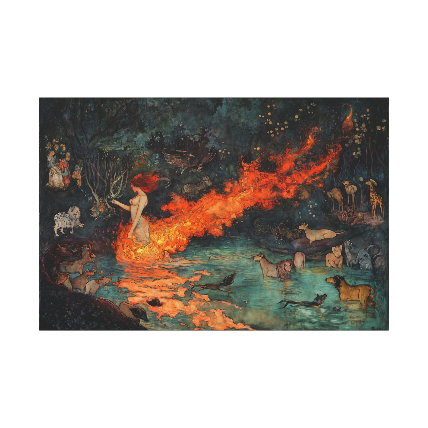 Where Fire Dreams Canvas Print