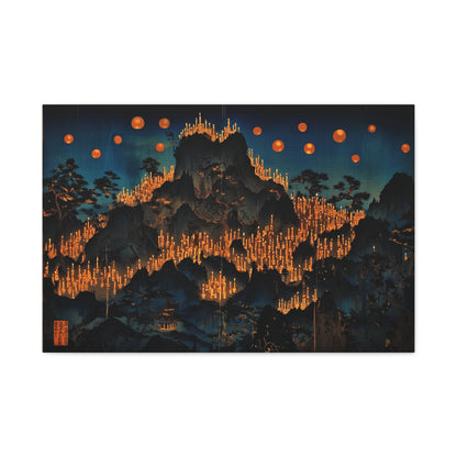 The Luminous Descent Canvas Print