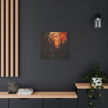 The Fiery Gathering Canvas Print