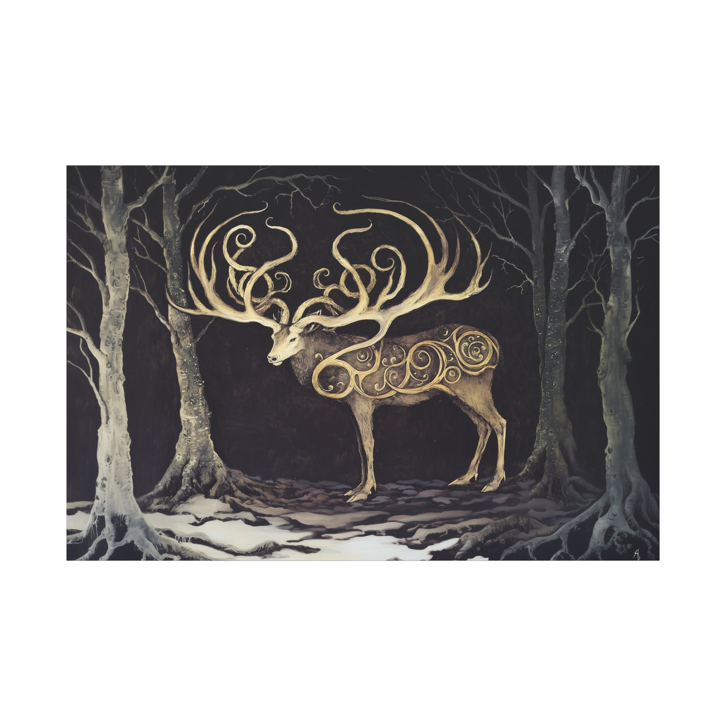 Stag of Eldamar Canvas Print