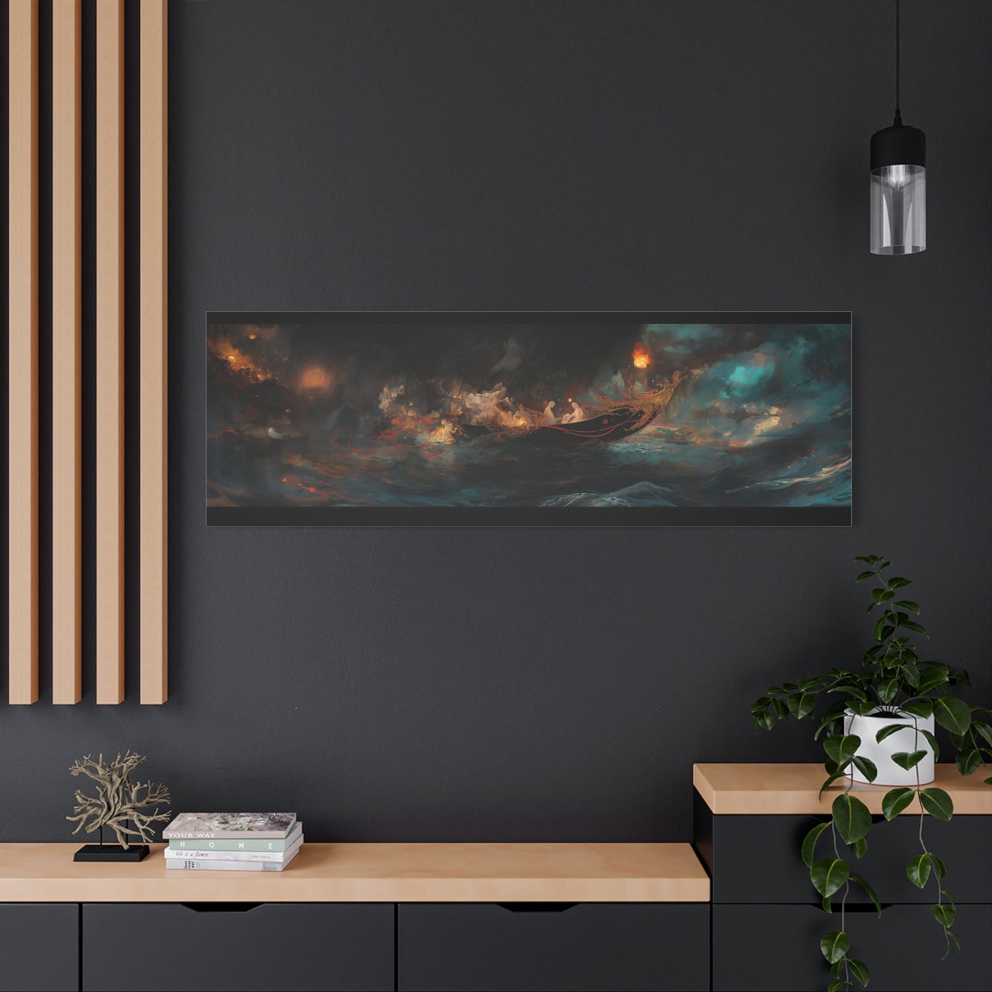 Echoes of Eldritch Seas Canvas Print