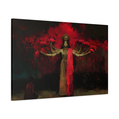 The Crimson Dreamer Canvas Print