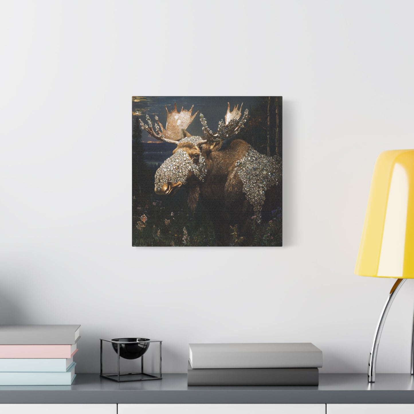 Nature's Glittered Veil Canvas Print